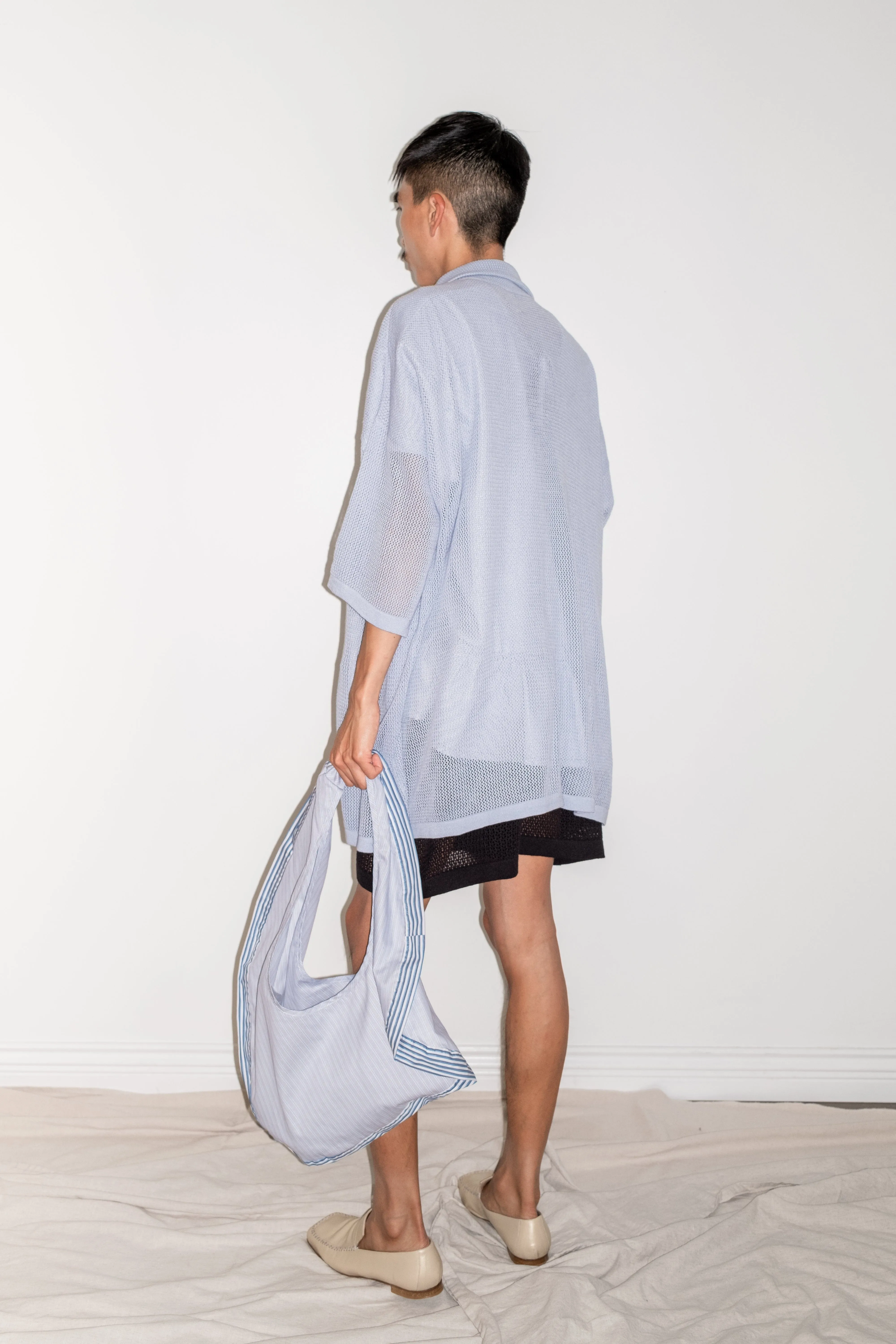 Innes Tote in Blue   Multi Stripe