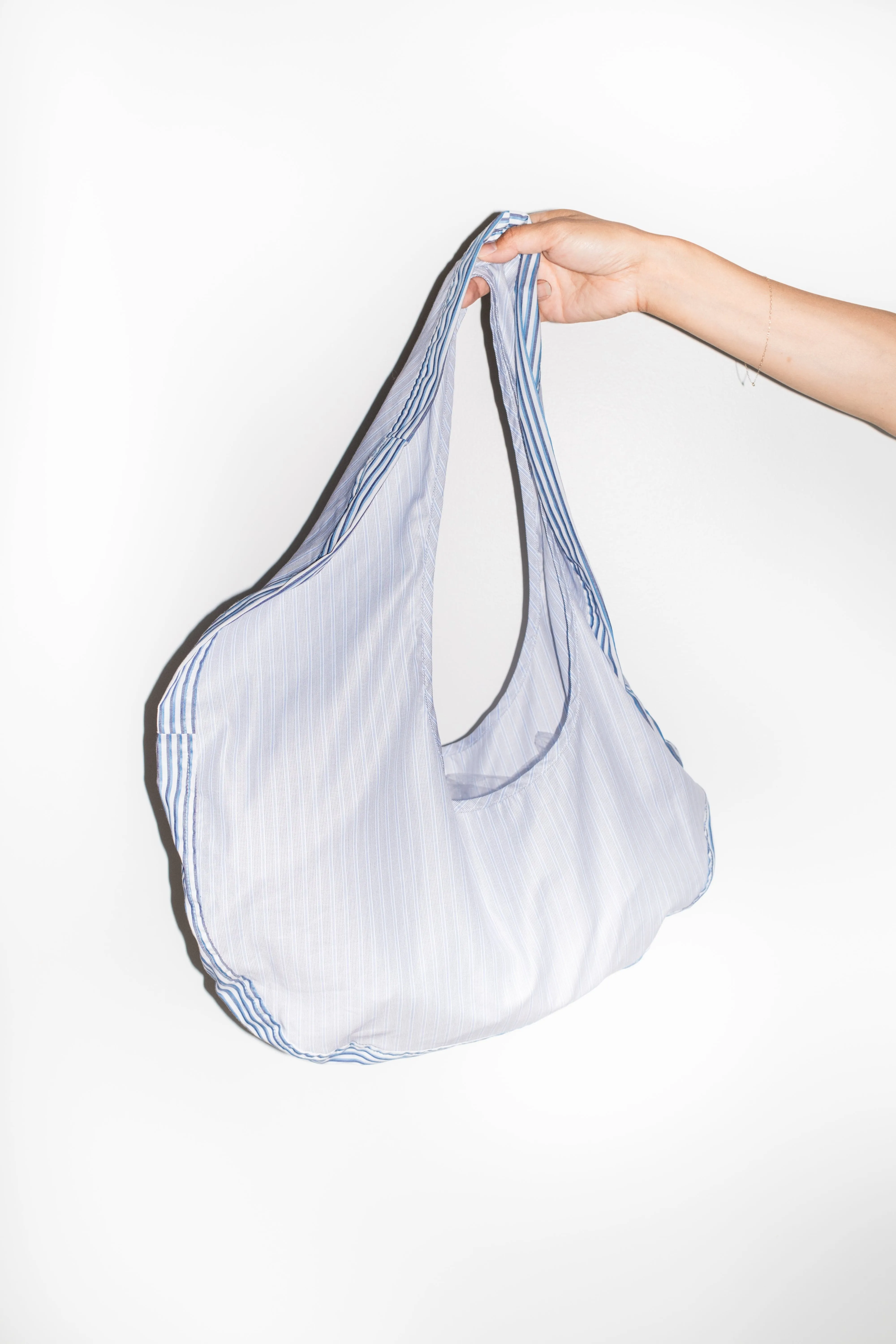 Innes Tote in Blue   Multi Stripe
