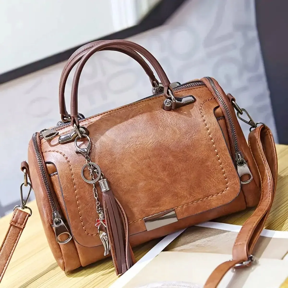 Irena | Premium Leather Shoulder Bag