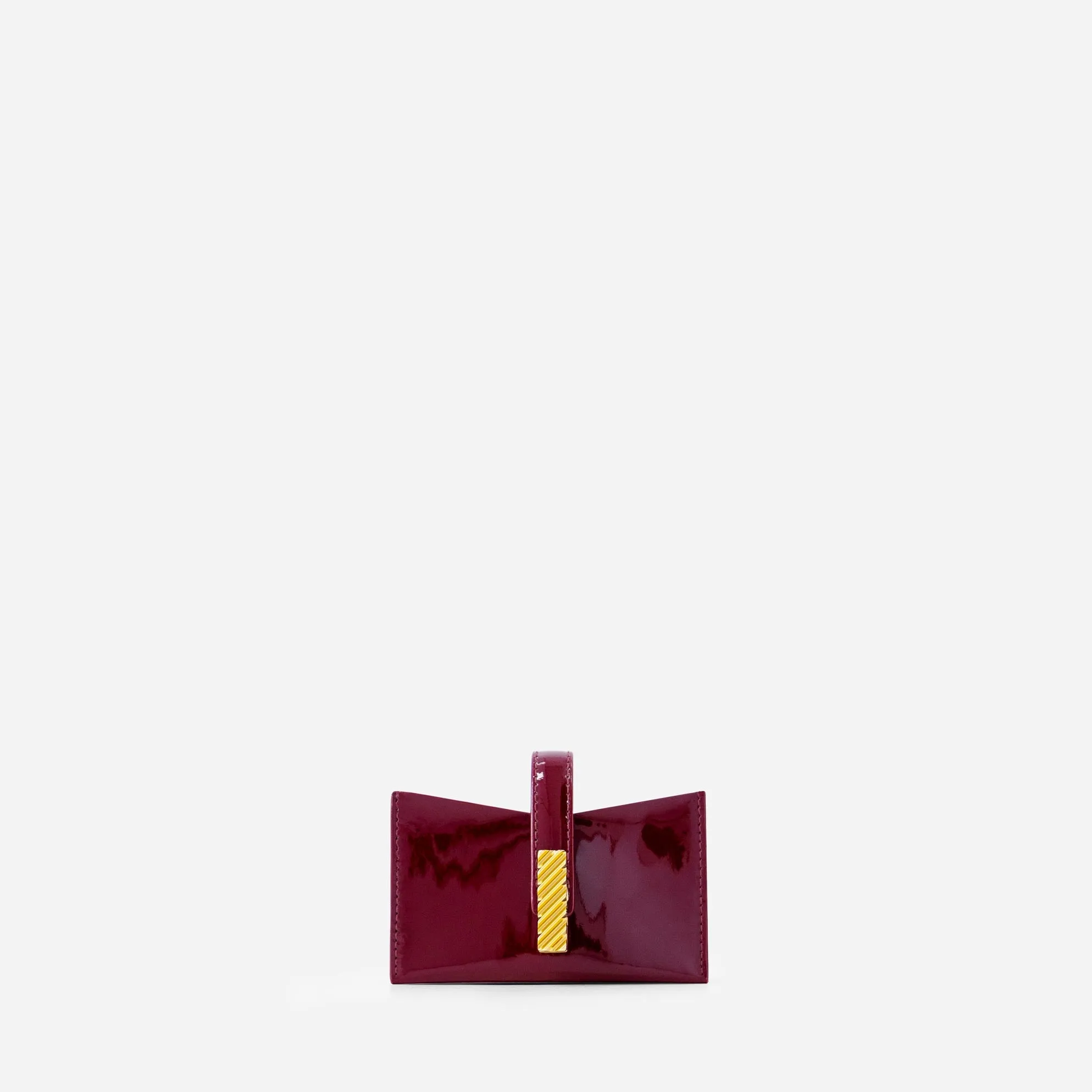 Isla Cardholder - Patent Bordeaux