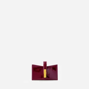 Isla Cardholder - Patent Bordeaux