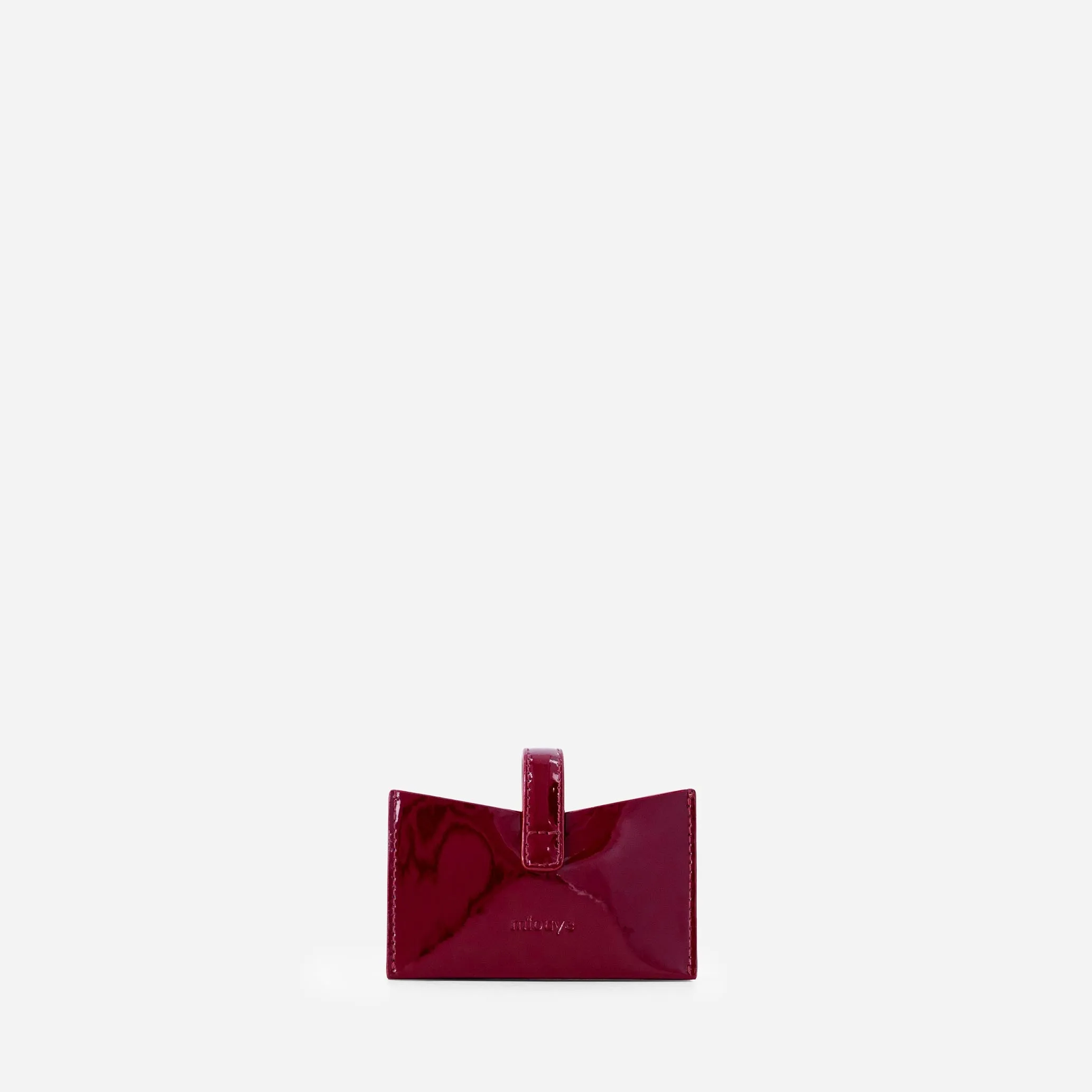 Isla Cardholder - Patent Bordeaux