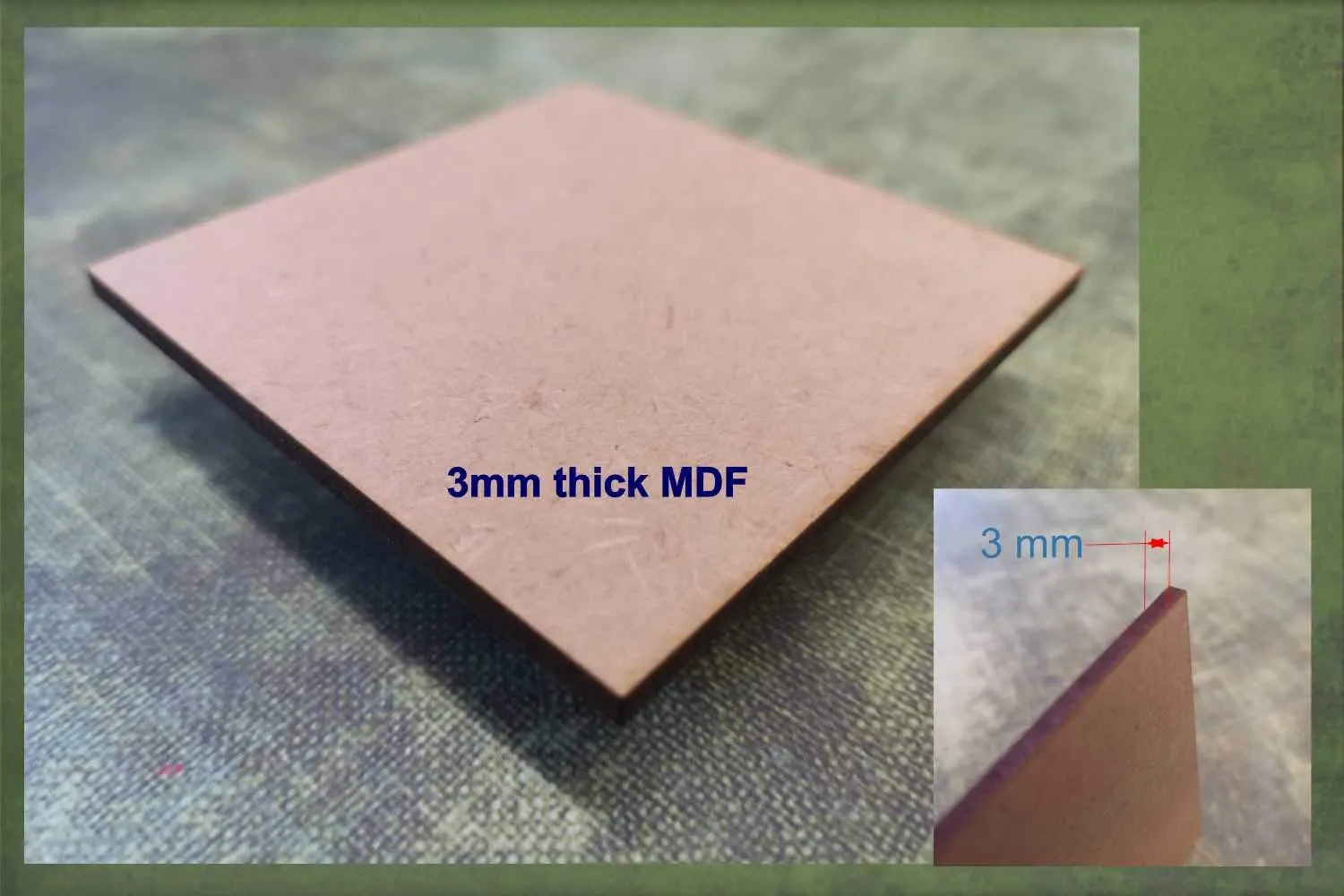 Isle of Mull - wooden craft blank - 3mm MDF
