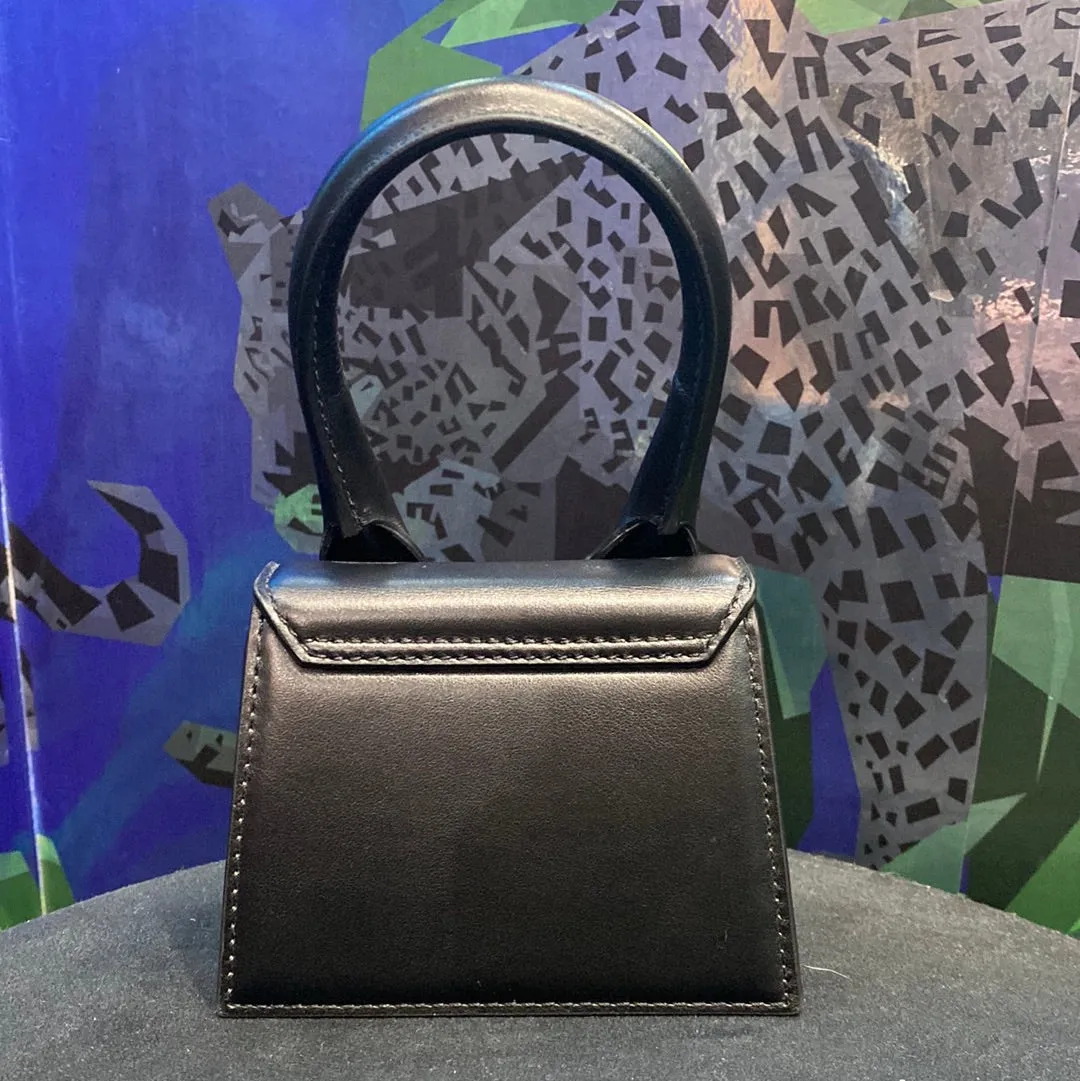 JACQUEMUS Black Le Chiquito Mini Leather Tote