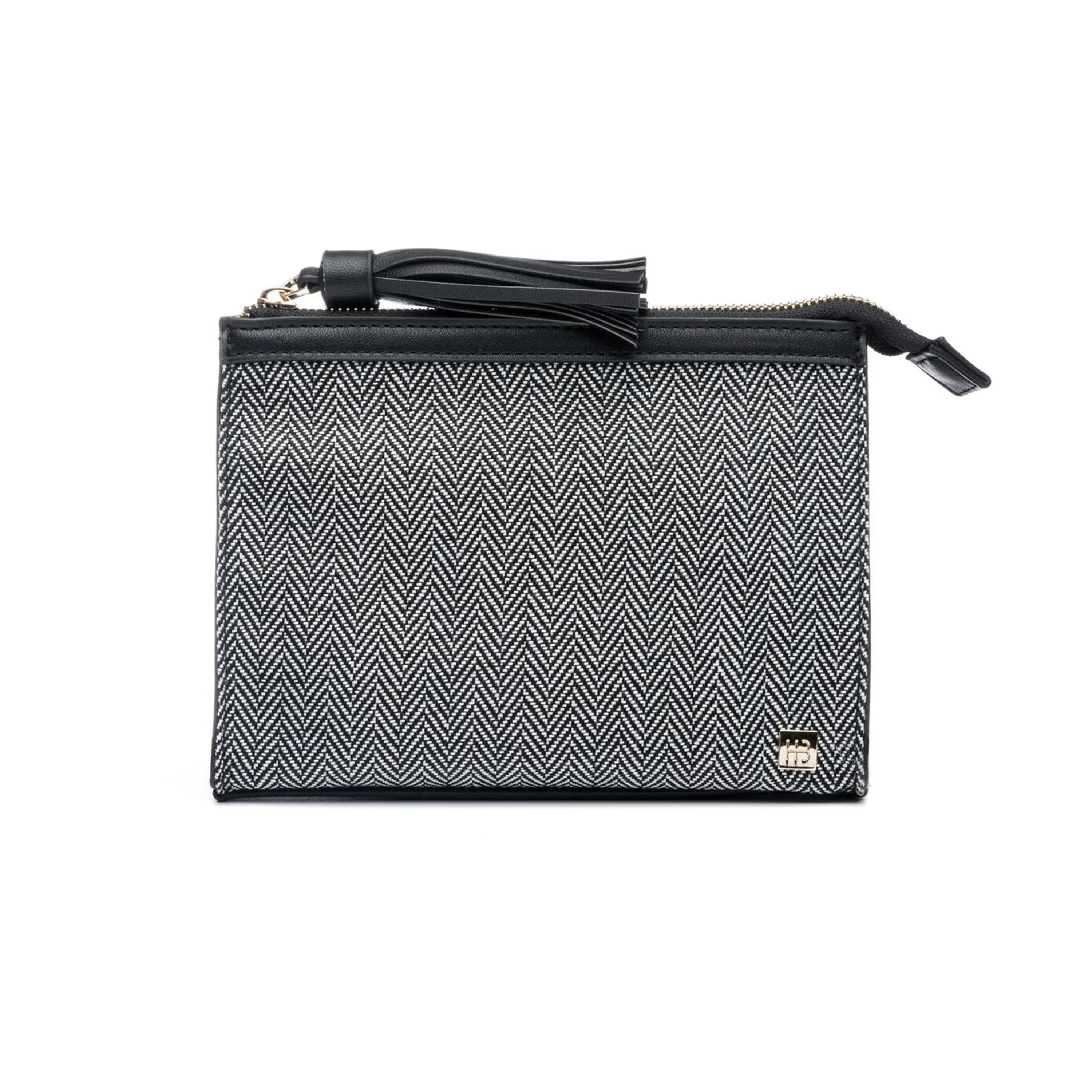 JE T'AIME (BLACK) EN ROUTE COSMETIC CLUTCH