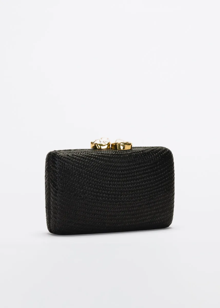 Jen clutch with white Stone