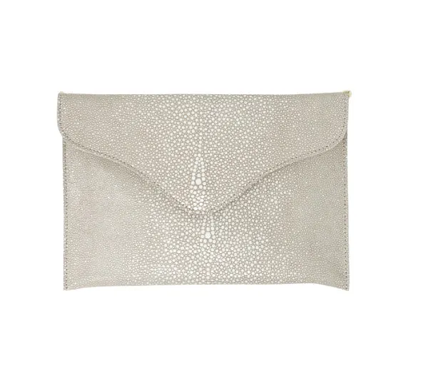 JJ Winters Clutch - Taupe Stringray