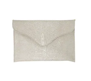 JJ Winters Clutch - Taupe Stringray