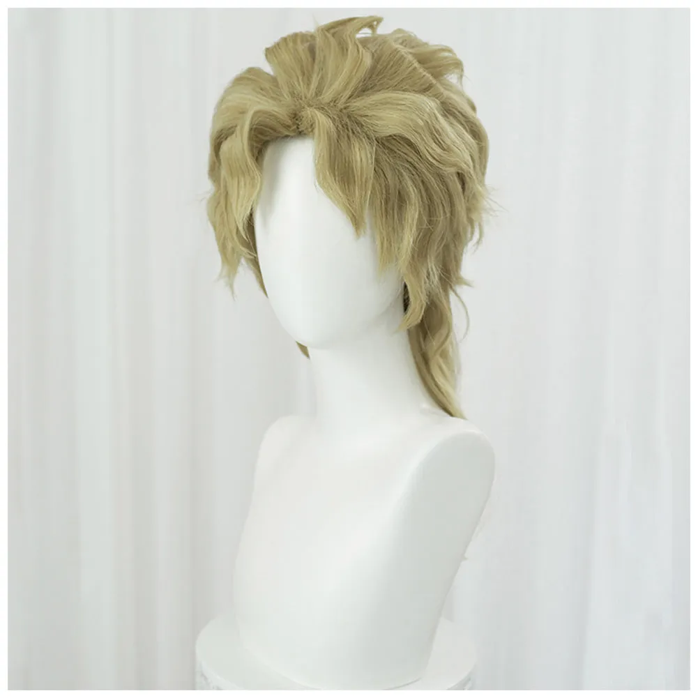 JoJo‘s Bizarre Adventure - Dio Brando Cosplay Wig Heat Resistant Synthetic Hair Carnival Halloween Party Props