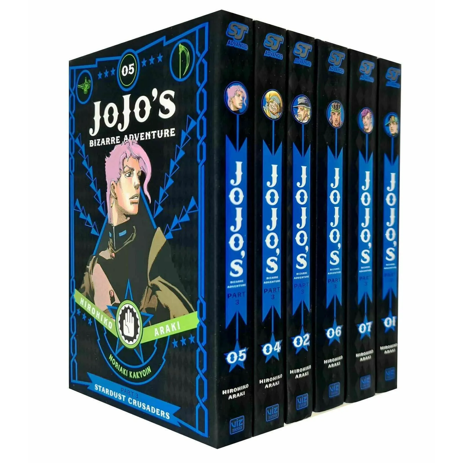 Jojo's Bizarre Adventure Part 3 Stardust Crusaders 6 Books Set Vol.1 2 4 5 6 7
