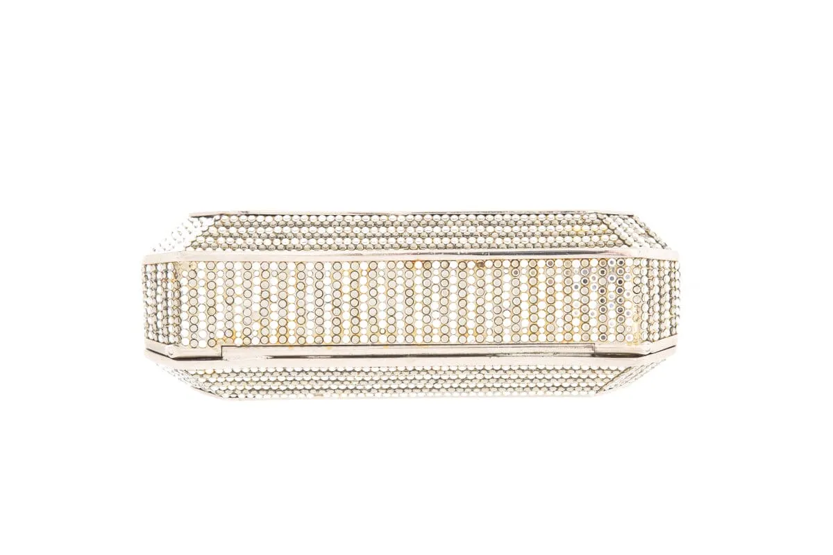 Judith Leiber Silver Crystal Clutch