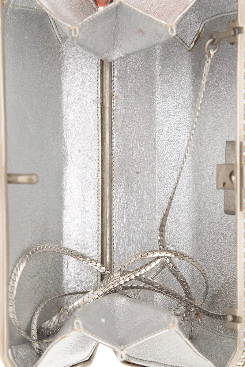 Judith Leiber Silver Crystal Clutch