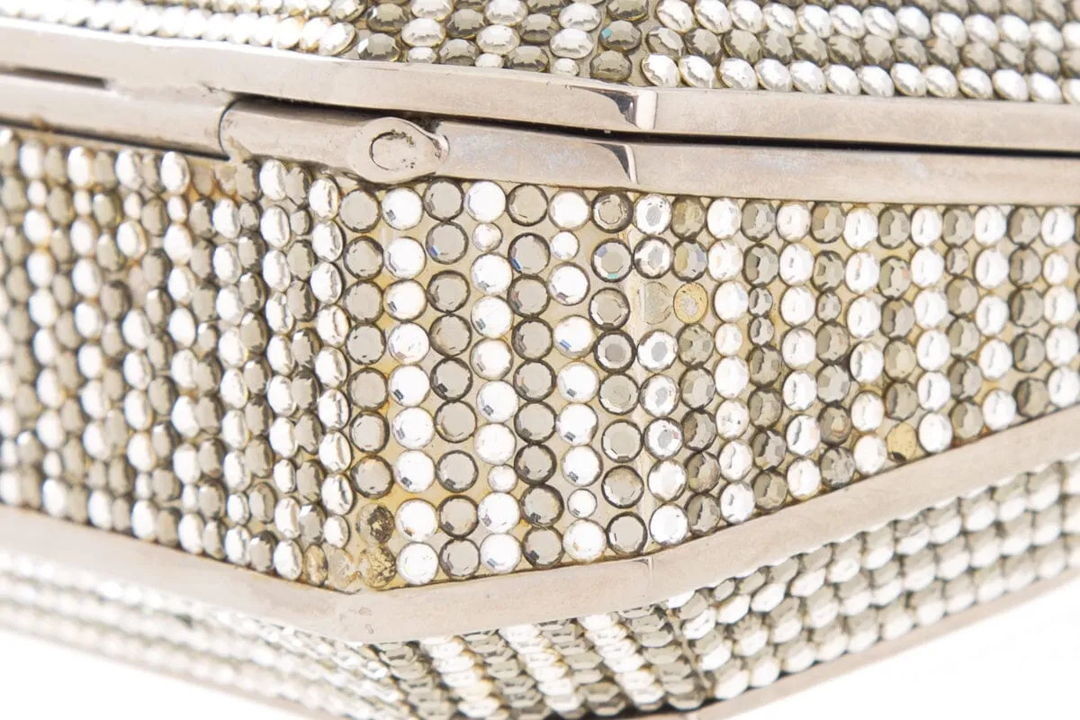Judith Leiber Silver Crystal Clutch