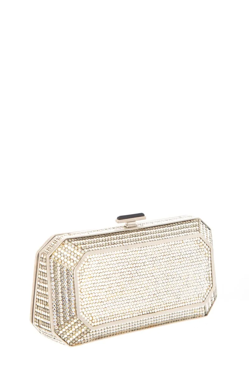 Judith Leiber Silver Crystal Clutch