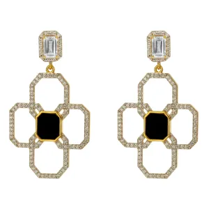 Juno Flora Tous Le Jour Earring - Black Onyx