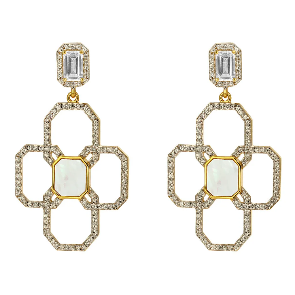 Juno Flora Tous Le Jour Earring - Mother of Pearl