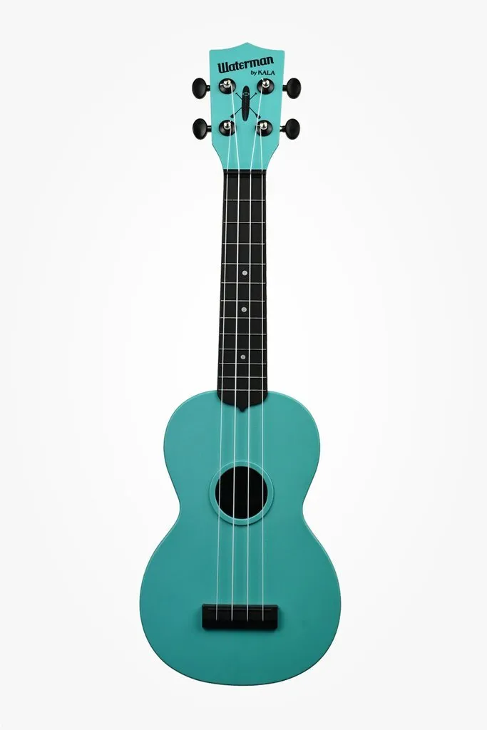 KALA Glow-In-The-Dark Aqua Matte Soprano Ukulele