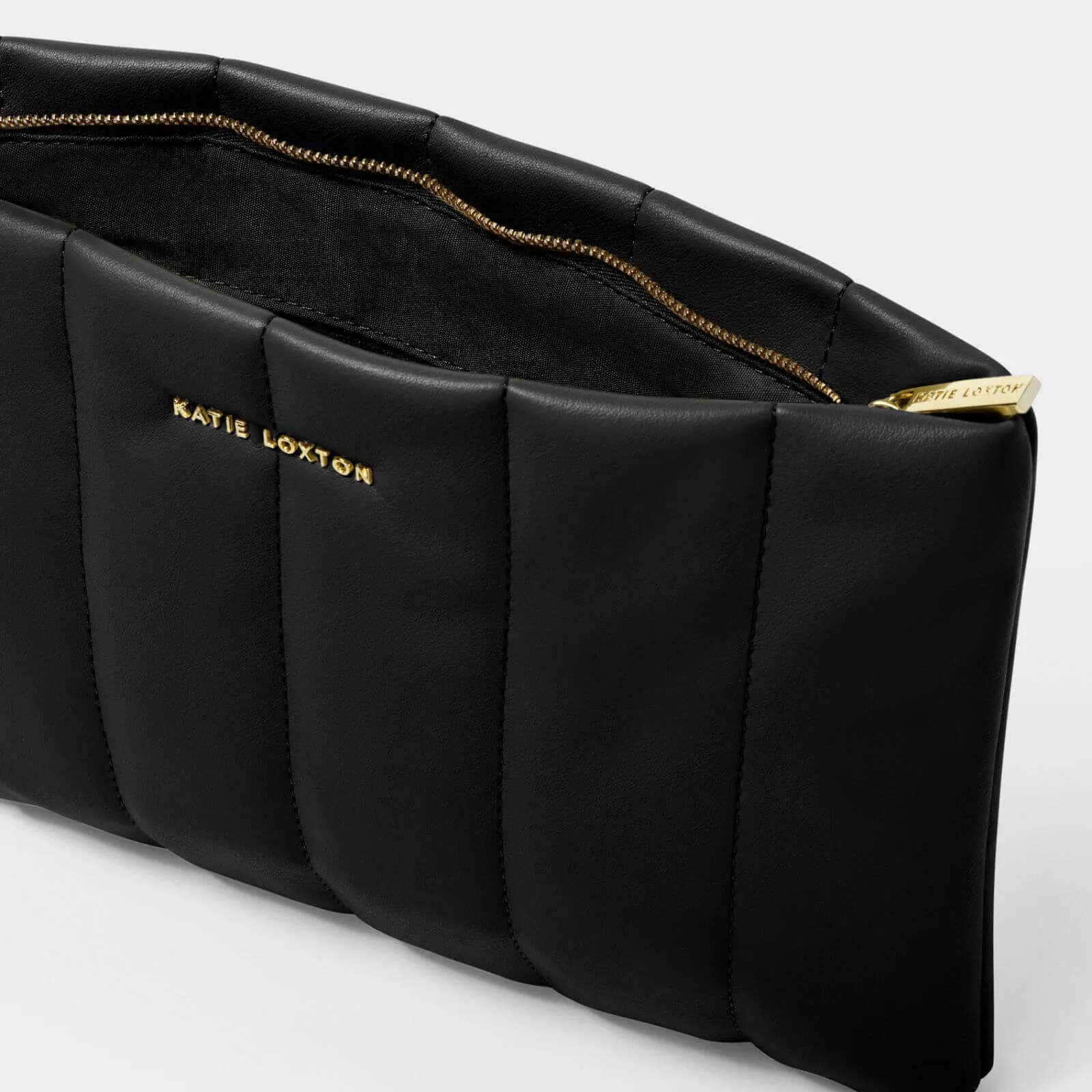 Katie Loxton Kendra Quilted Clutch Bag - Black