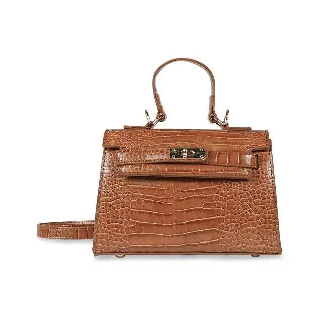 Kelly Croc Bag- Honey