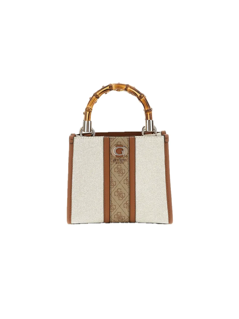 Kerima Bamboo 2 Cpmt Mini Tote - Natural Latte Logo