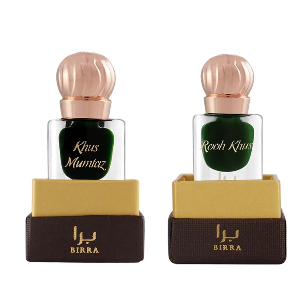 Khus Mumtaz & Rooh Khus Pack of 2 Attar By Birra