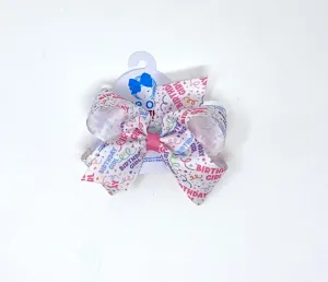 King Pastel Birthday Girl Bow