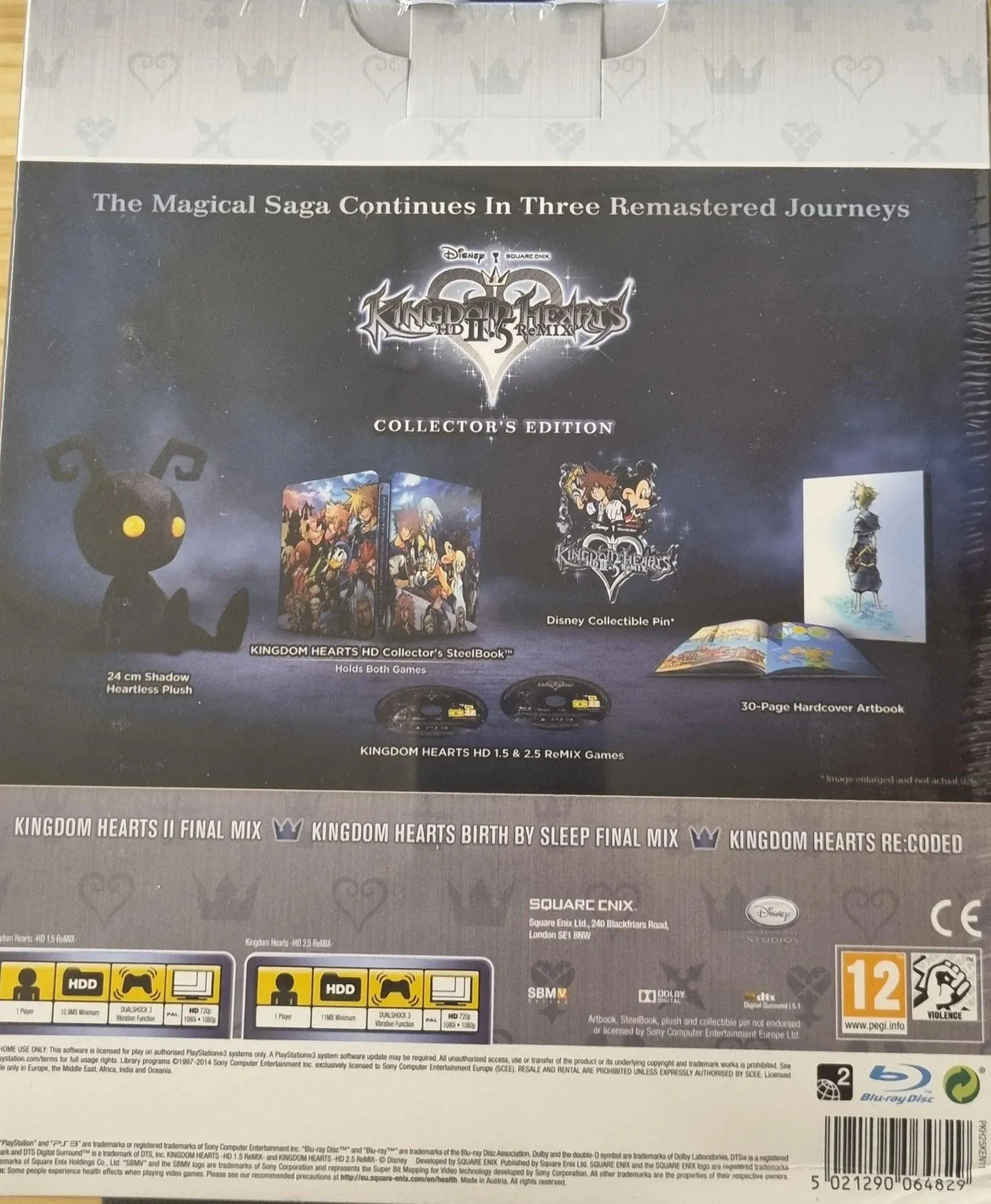 Kingdom Hearts -HD 2.5 ReMIX- Collector's Edition (Forseglet) (M. mindre brud i forseglingen)