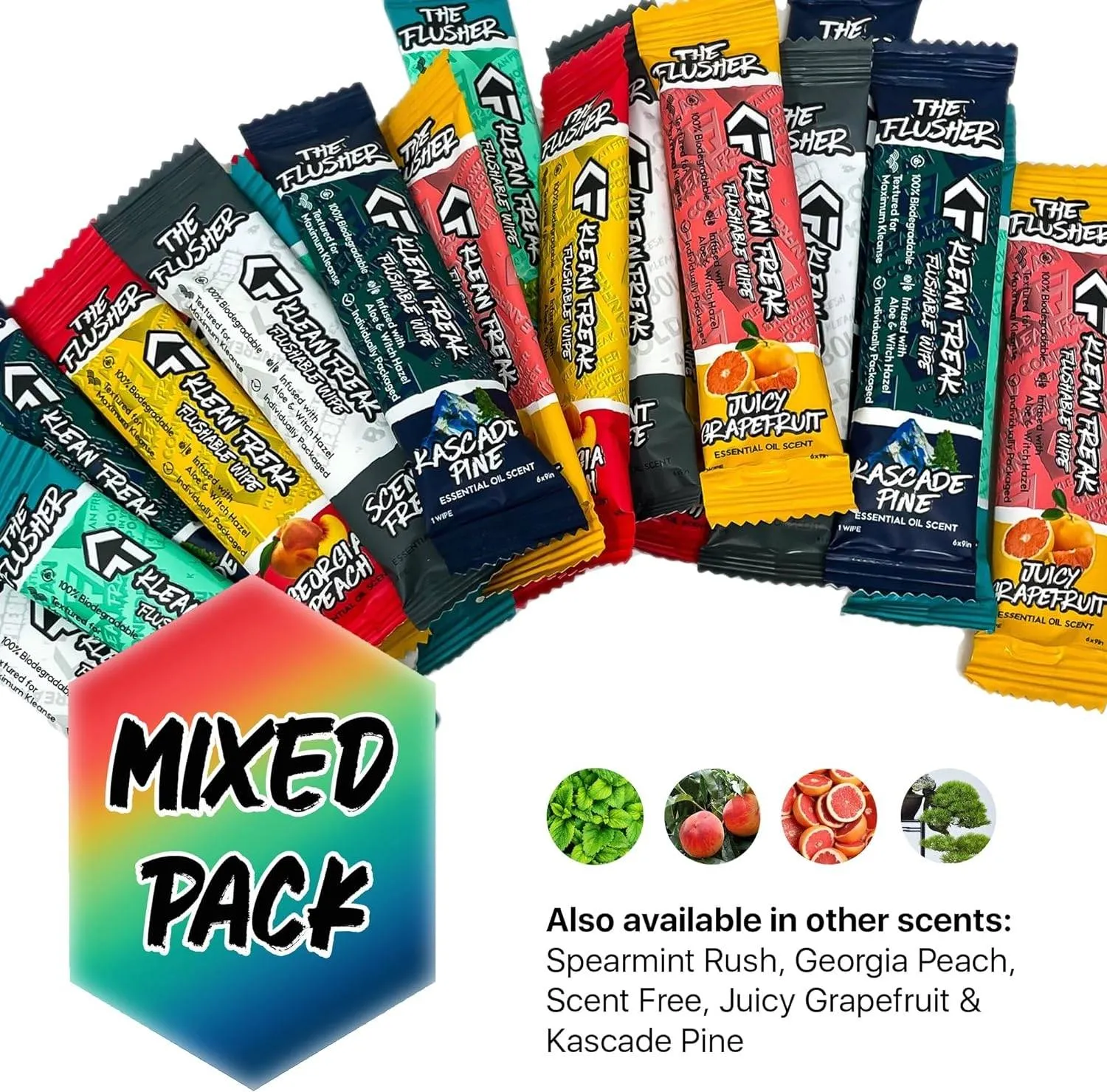 Klean Freak 20 Toilet Wipes Pack Mixed