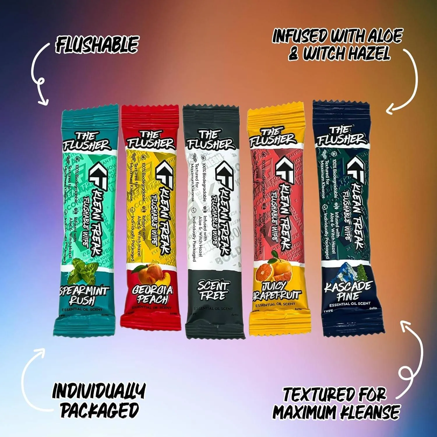 Klean Freak 20 Toilet Wipes Pack Mixed