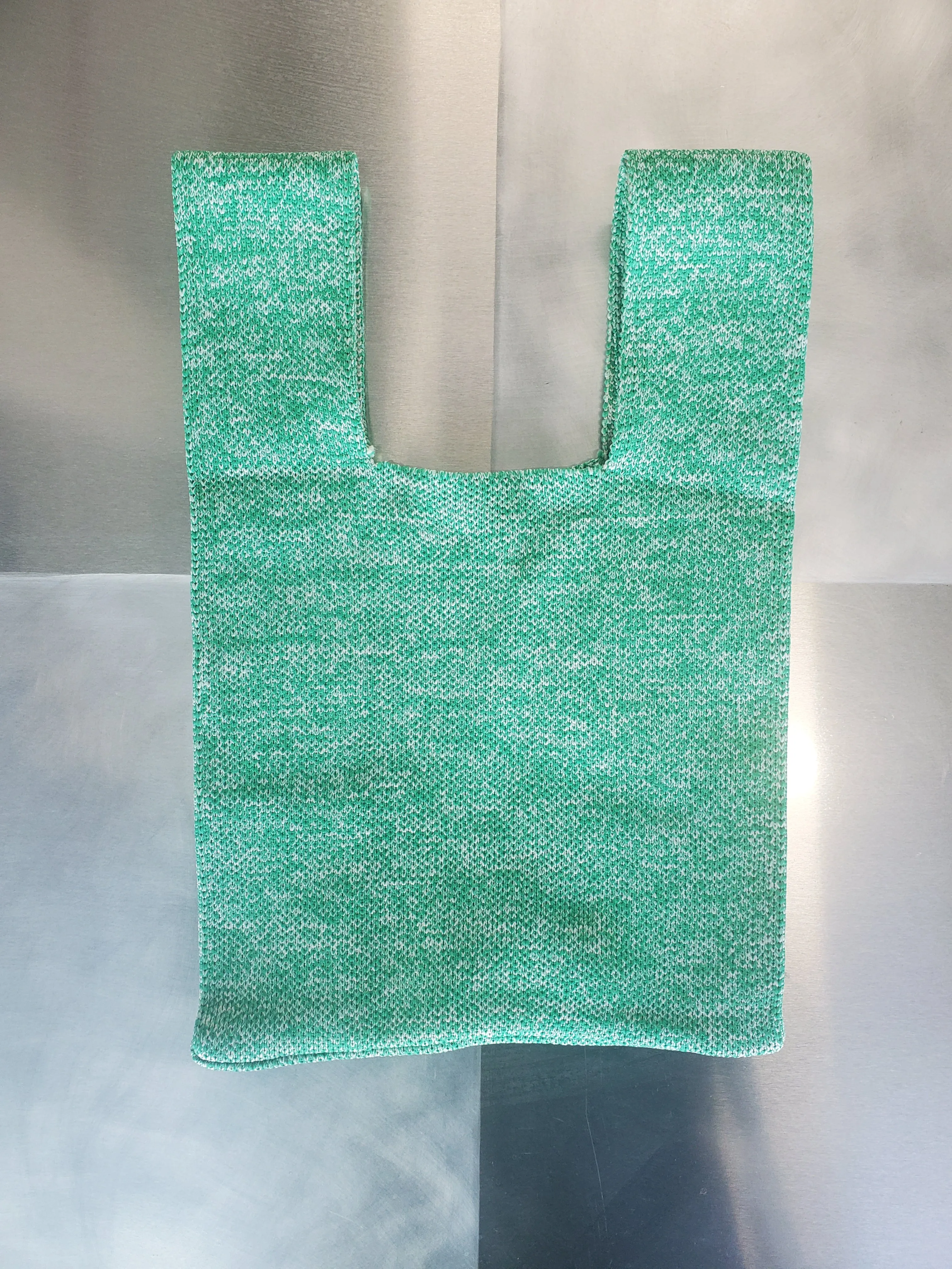 Knit Mini Tote - Green Static