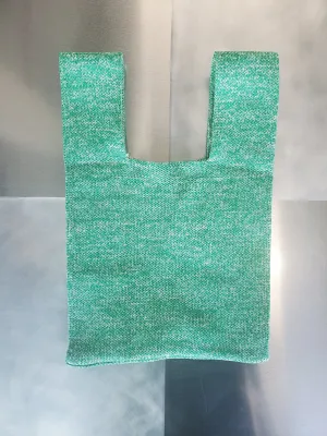 Knit Mini Tote - Green Static