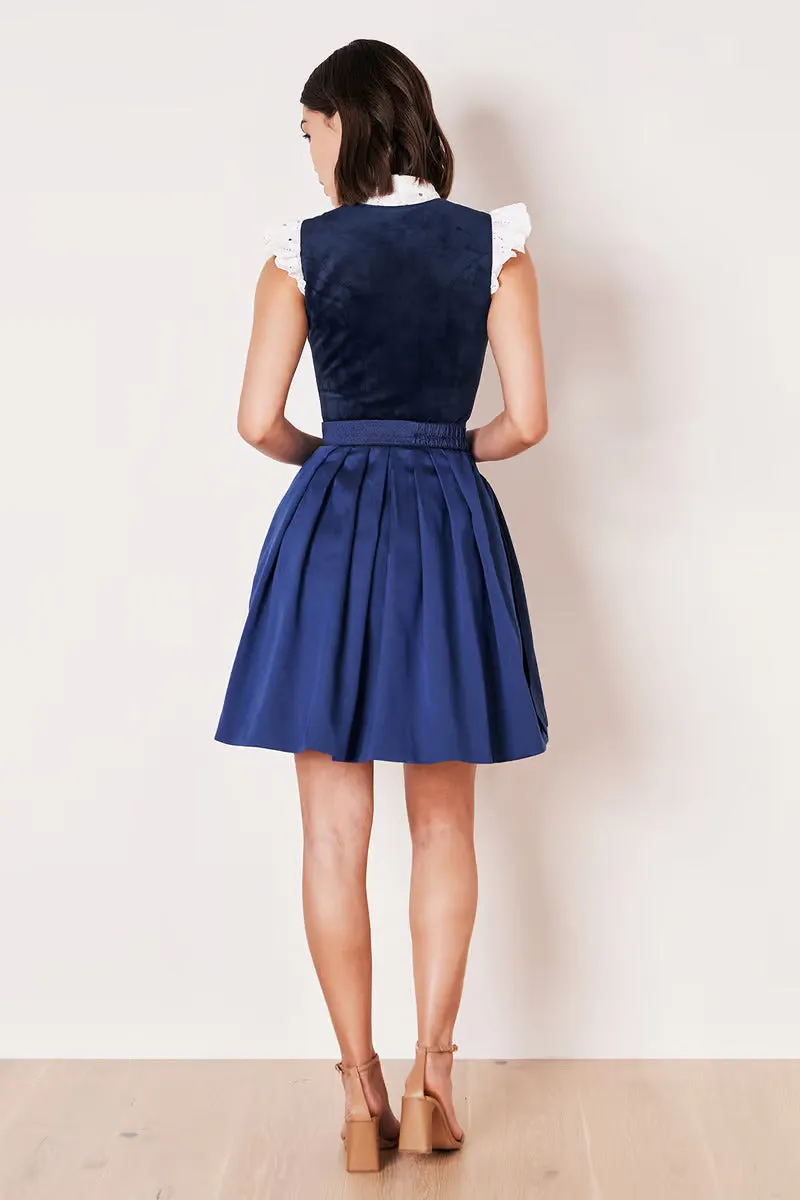 Kruger Mini Dirndl 2pcs. 50cm "Alisha" blue (36,38,40)