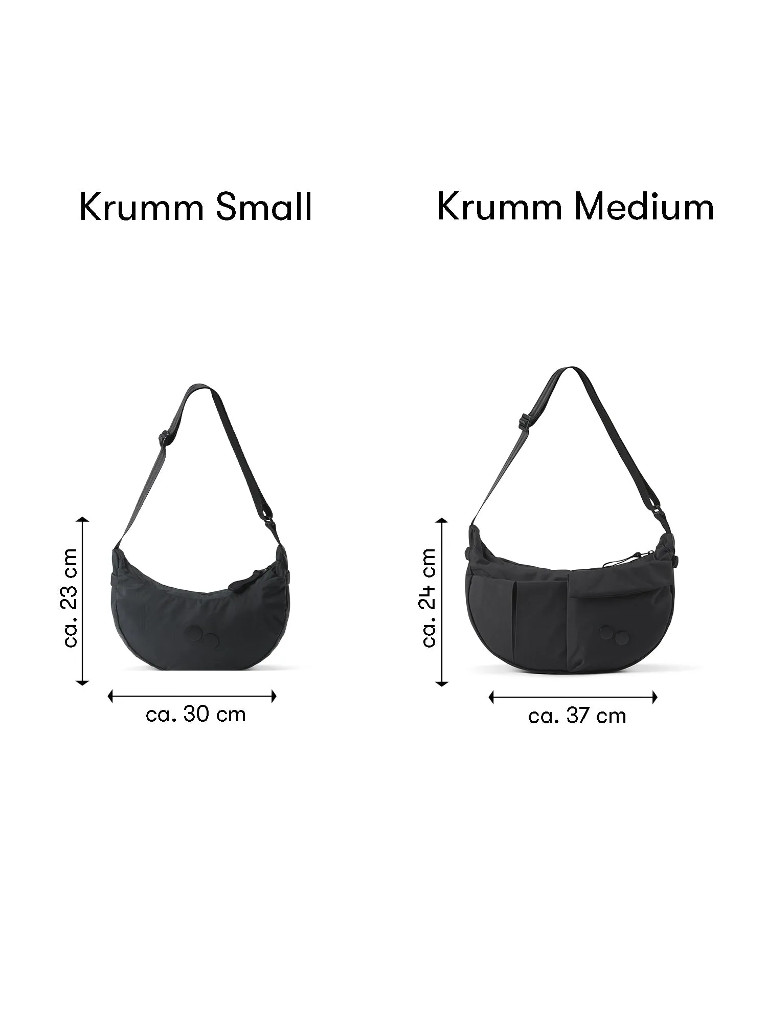 Krumm Medium - Crinkle Black
