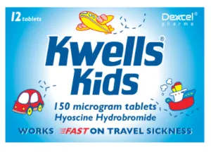 Kwells Kids Travel Sickness 150mcg - 12 tablets