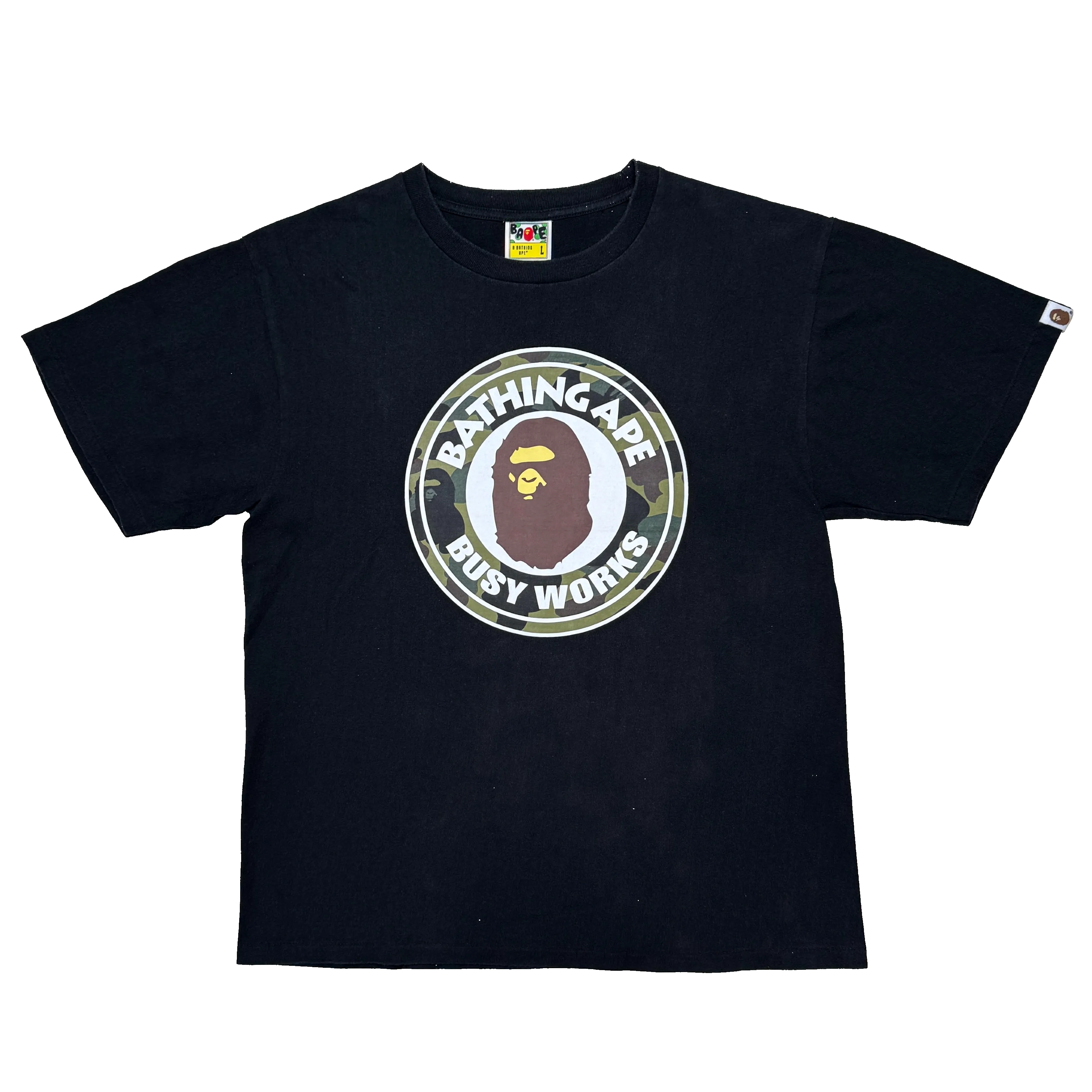 [L] Bape 1st Camo Busy Works Tee