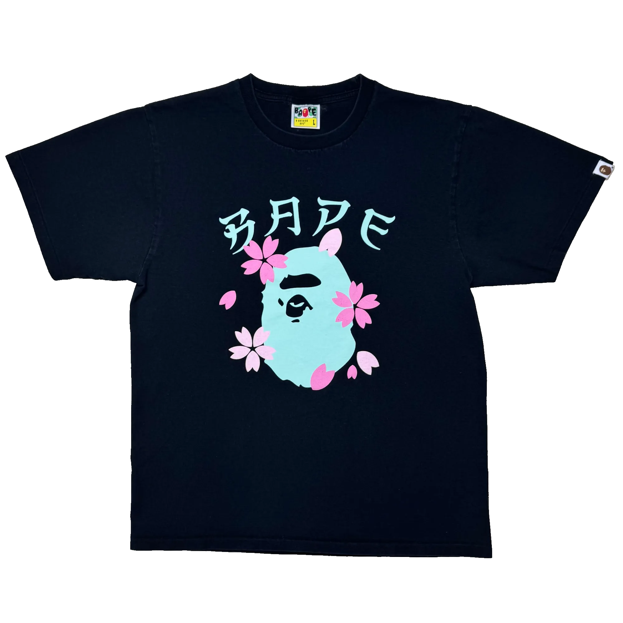 [L] Bape Sakura Ape Head Tee