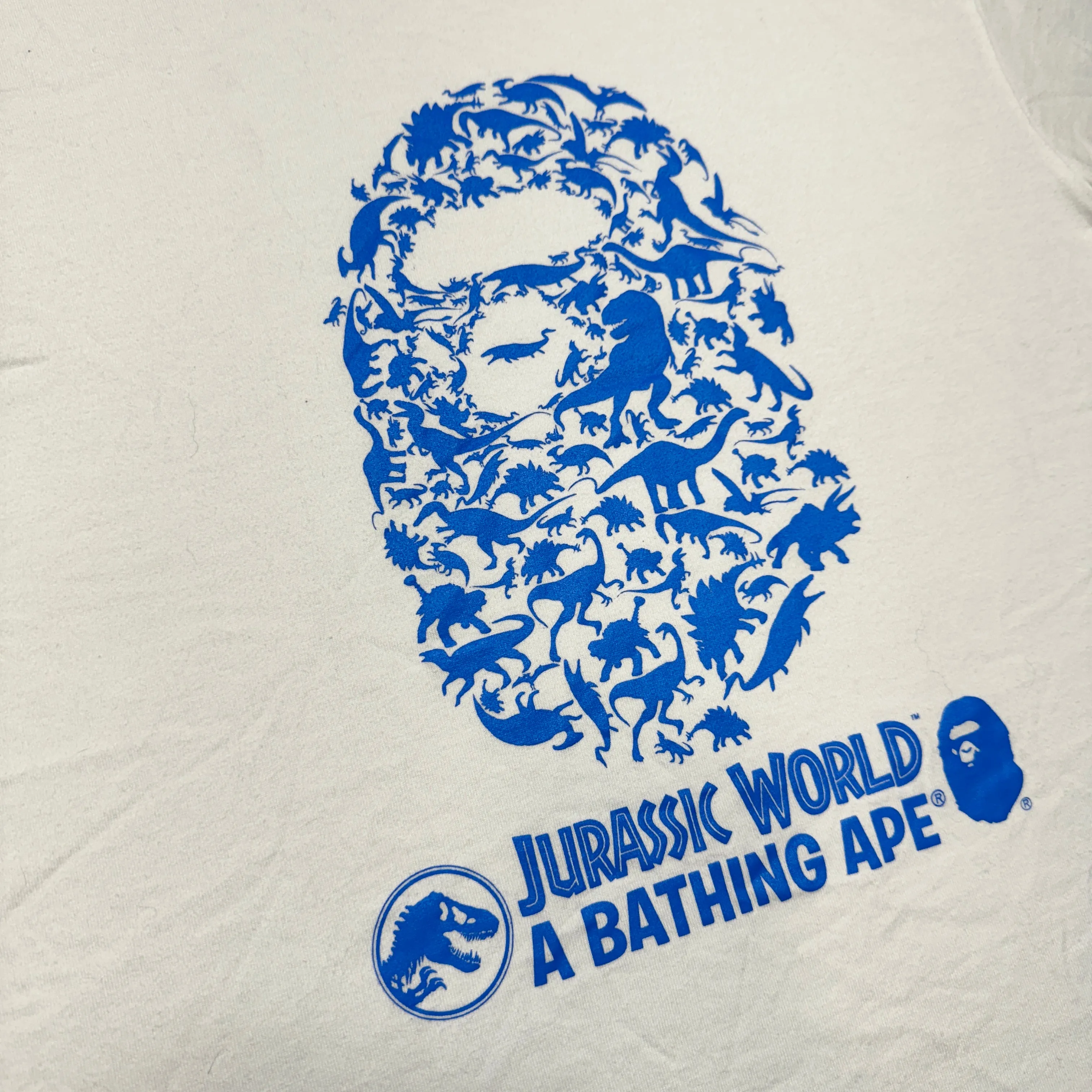[L] Bape x Jurassic World Ape Head Tee