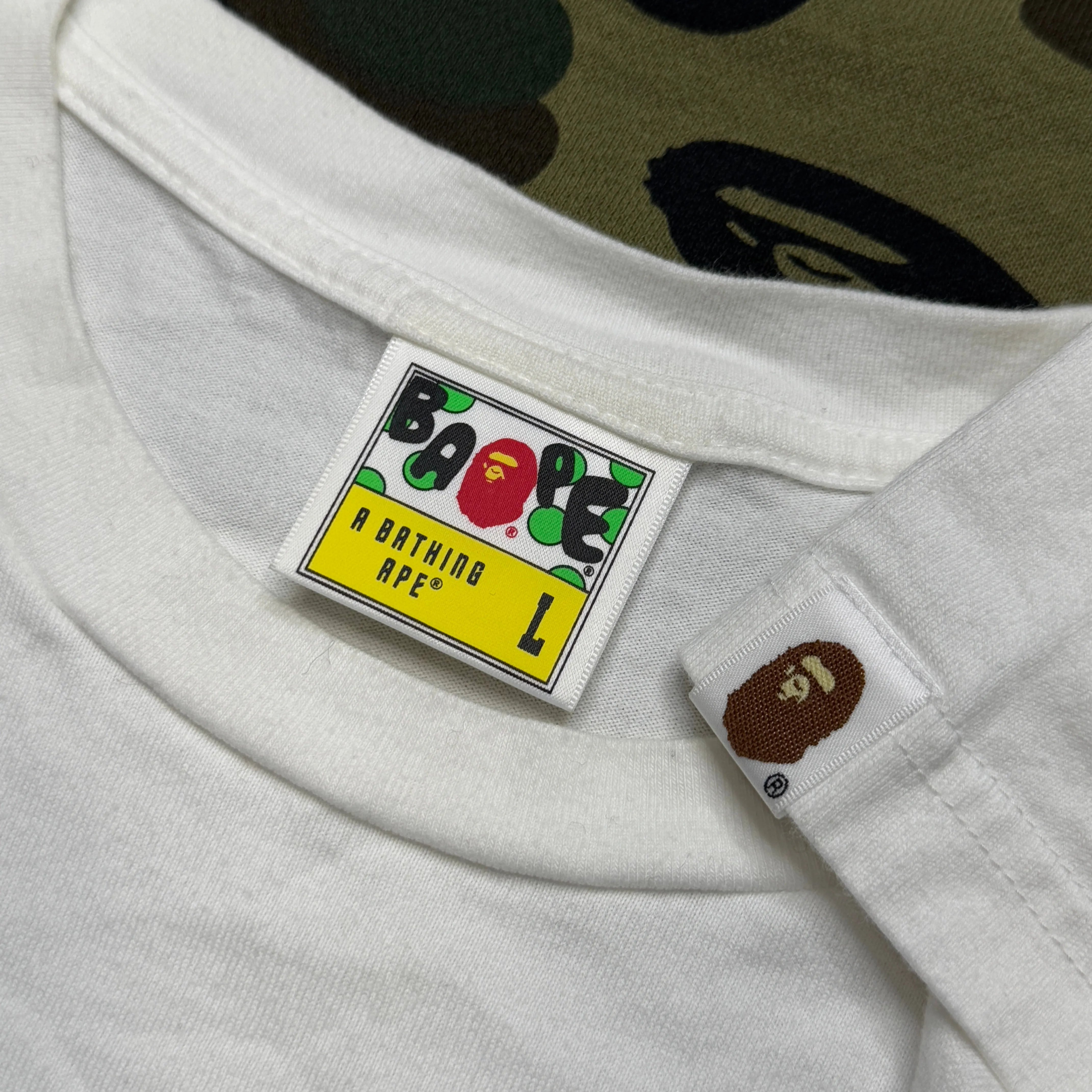 [L] Bape x Jurassic World Ape Head Tee