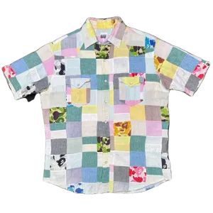 [L] OG Bape Patchwork Button Up