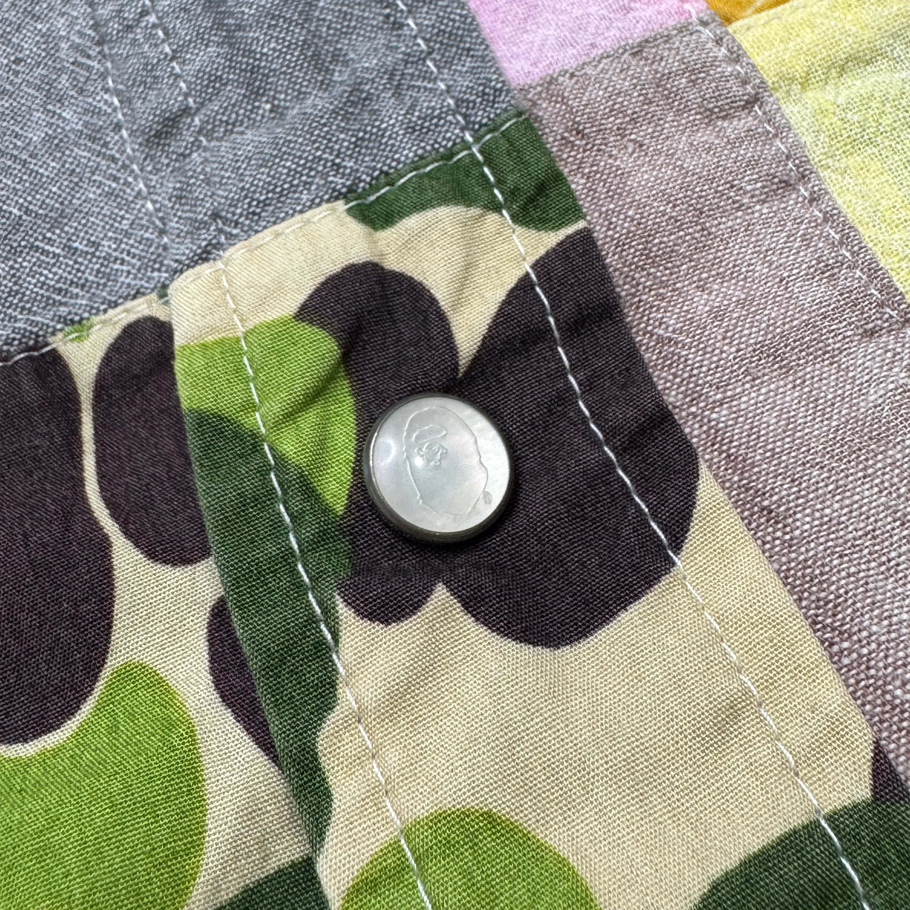 [L] OG Bape Patchwork Button Up