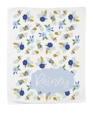 Large Blue Floral