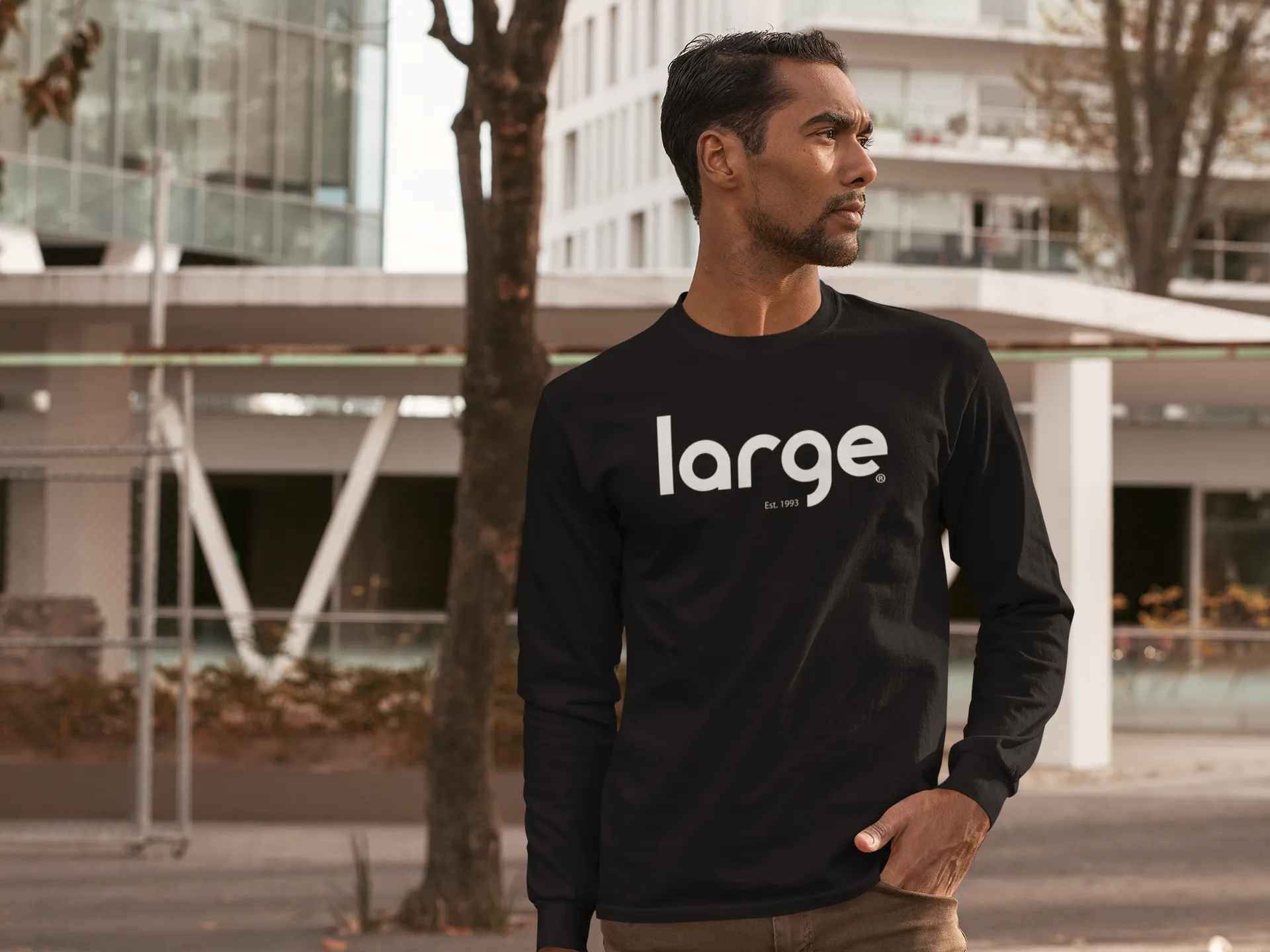 Large Music Long Sleeve T-Shirt (Unisex)