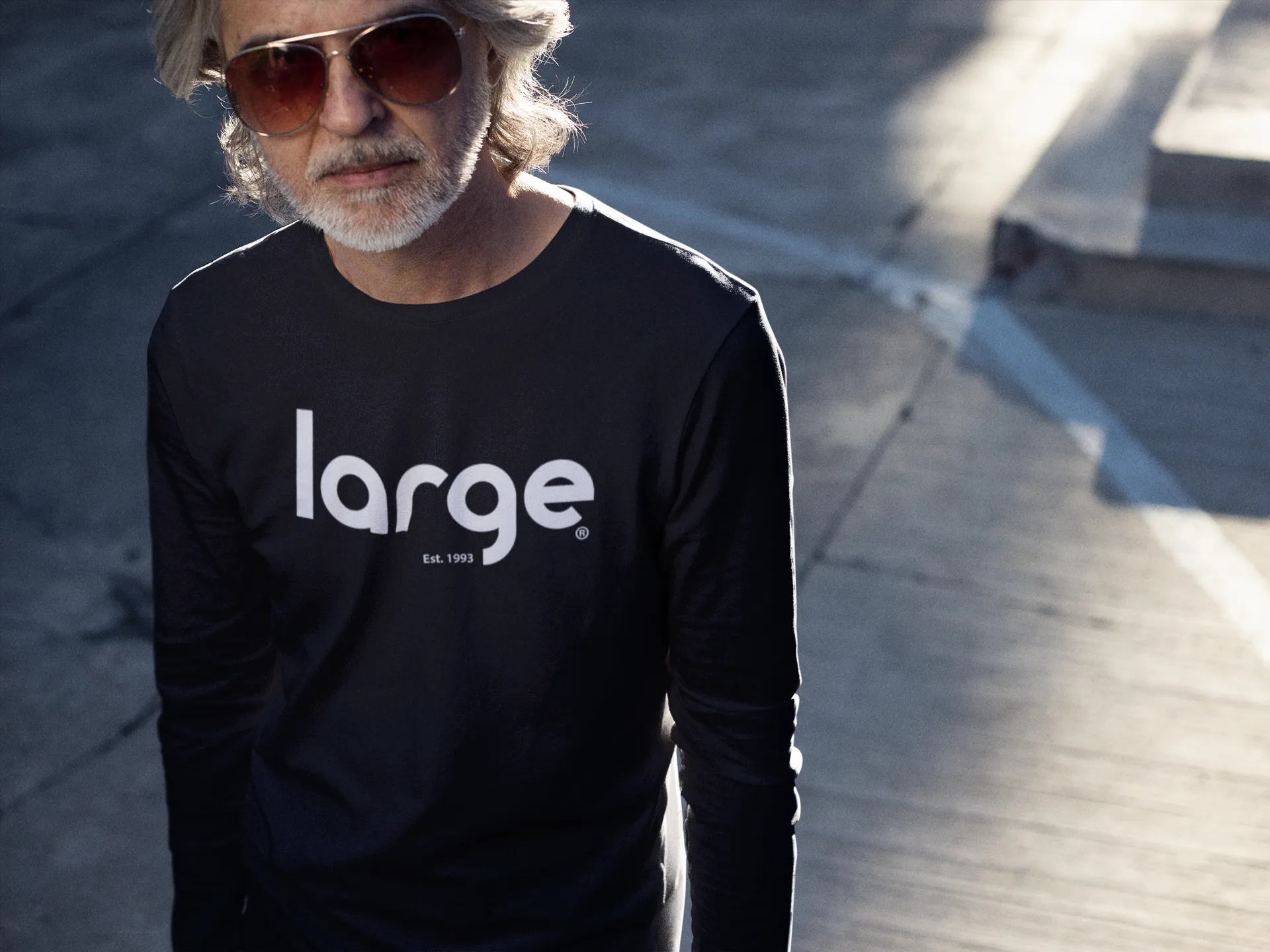 Large Music Long Sleeve T-Shirt (Unisex)