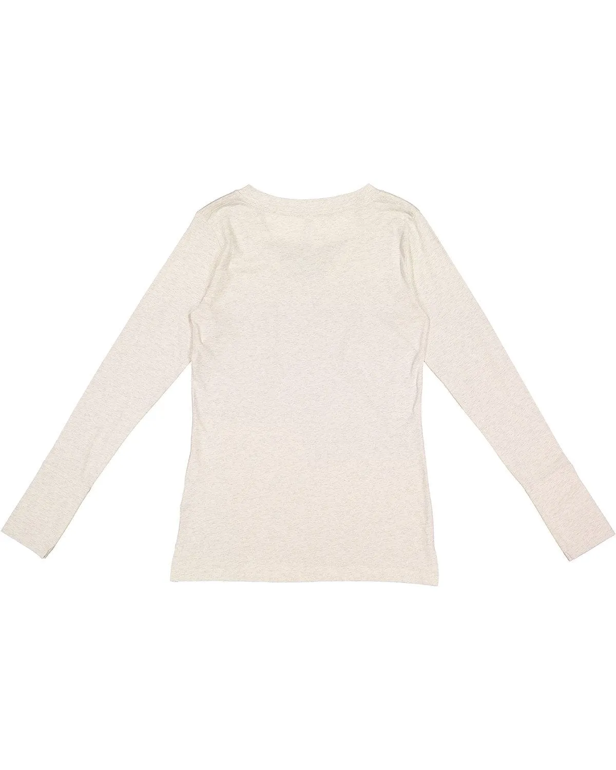 LAT Ladies Long Sleeve Fine Jersey Lace-Up T-Shirt