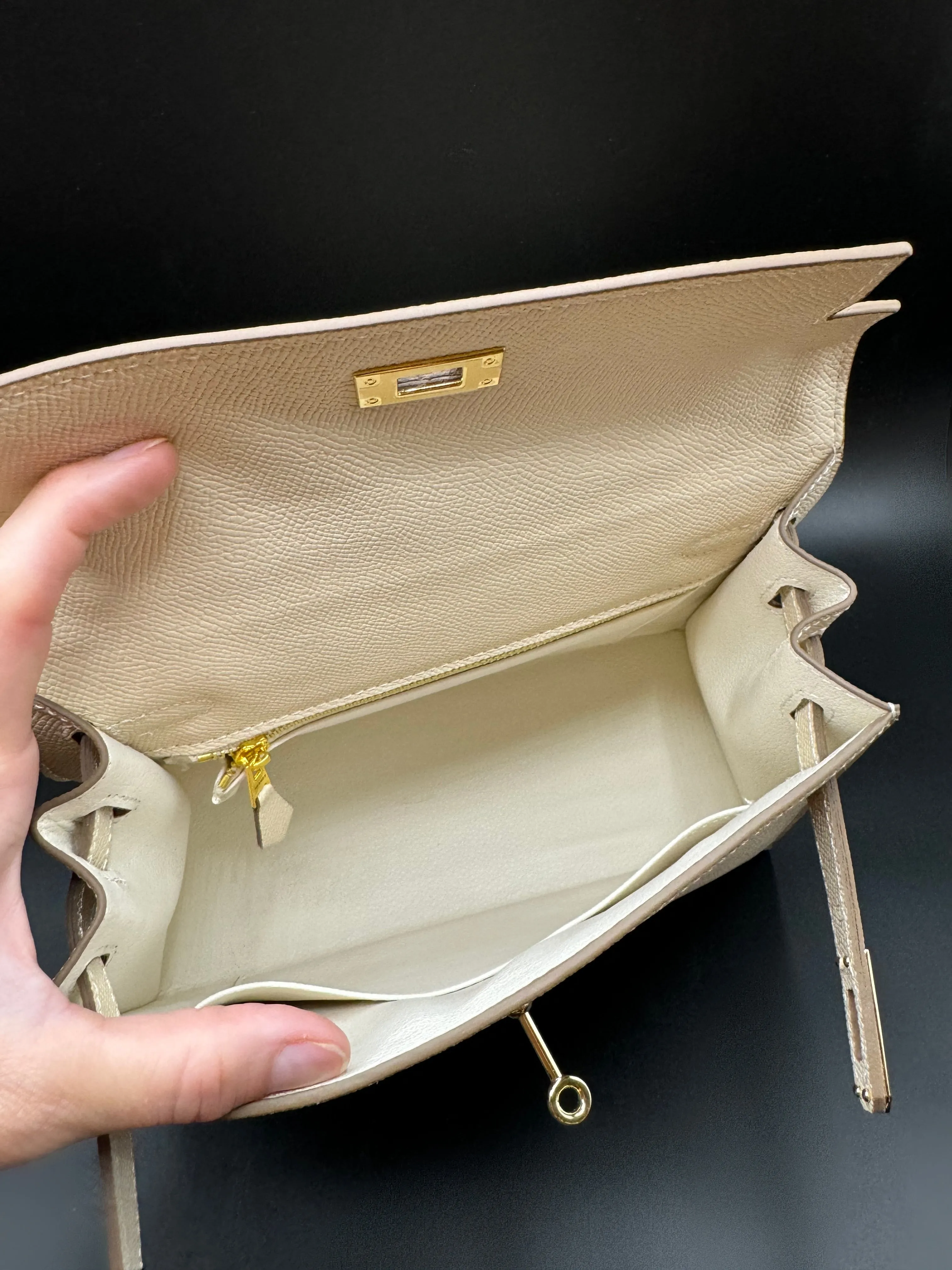 Leather Inspired Top Handle