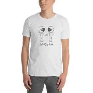 Lets Explore T Shirt Short-Sleeve White Cute Gay T-Shirt