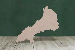 Llyn peninsula - wooden craft blank - 3mm MDF