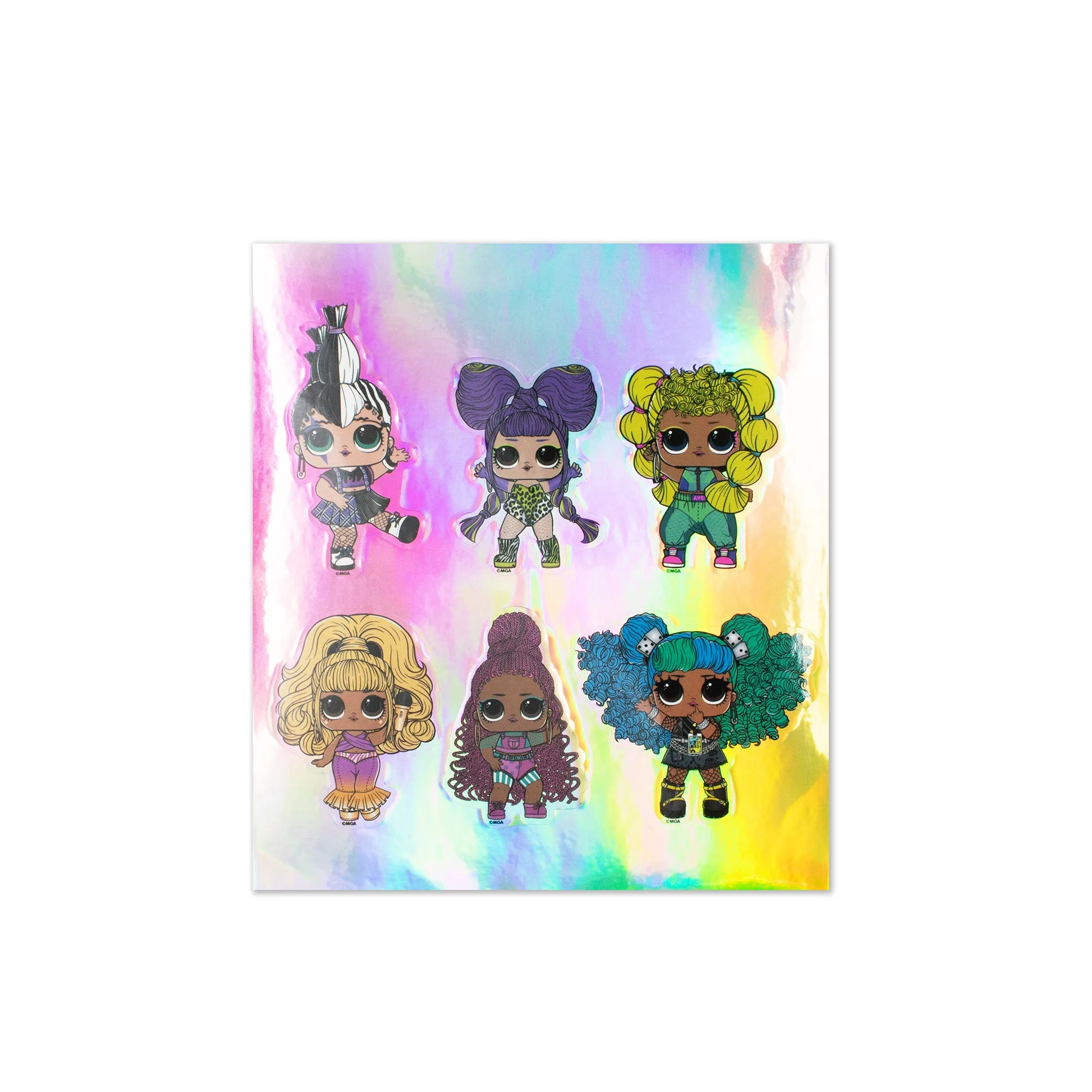 LOL Girls Activity Set 6pc Kids Arts and Crafts Kit for Home, Travel, or Gift