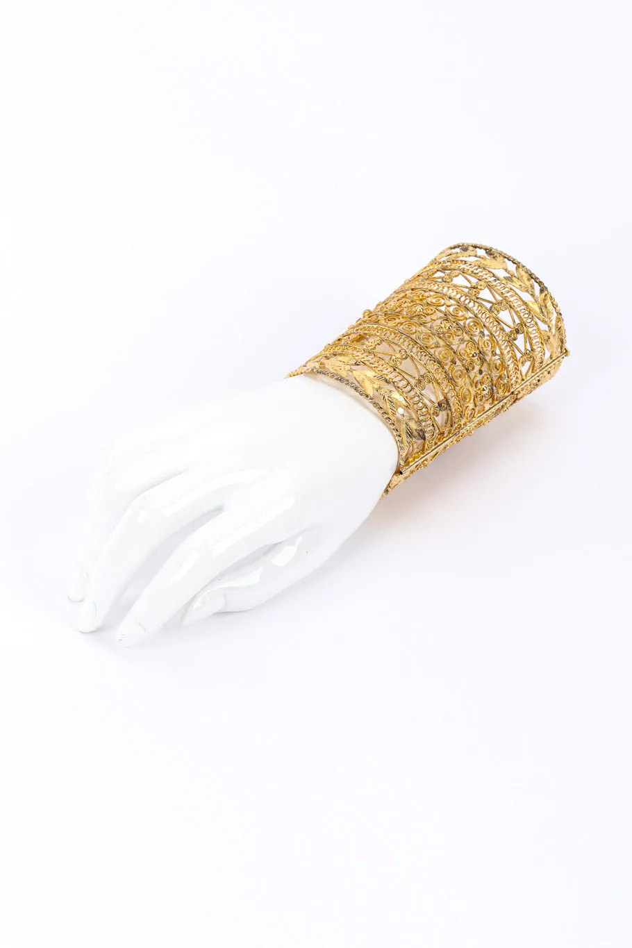 Long Filigree Cuff Bracelet I