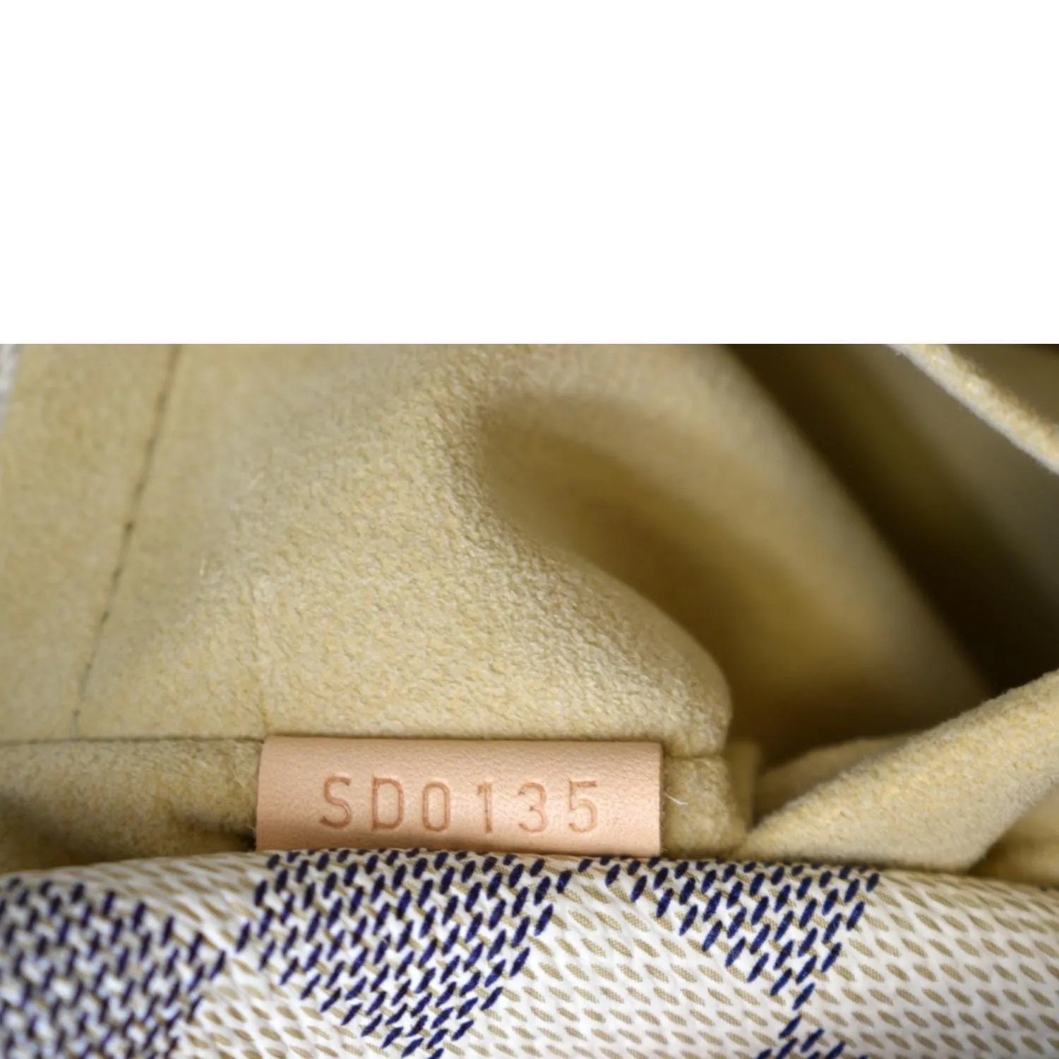 LOUIS VUITTON Artsy MM Damier Azur Hobo Bag White